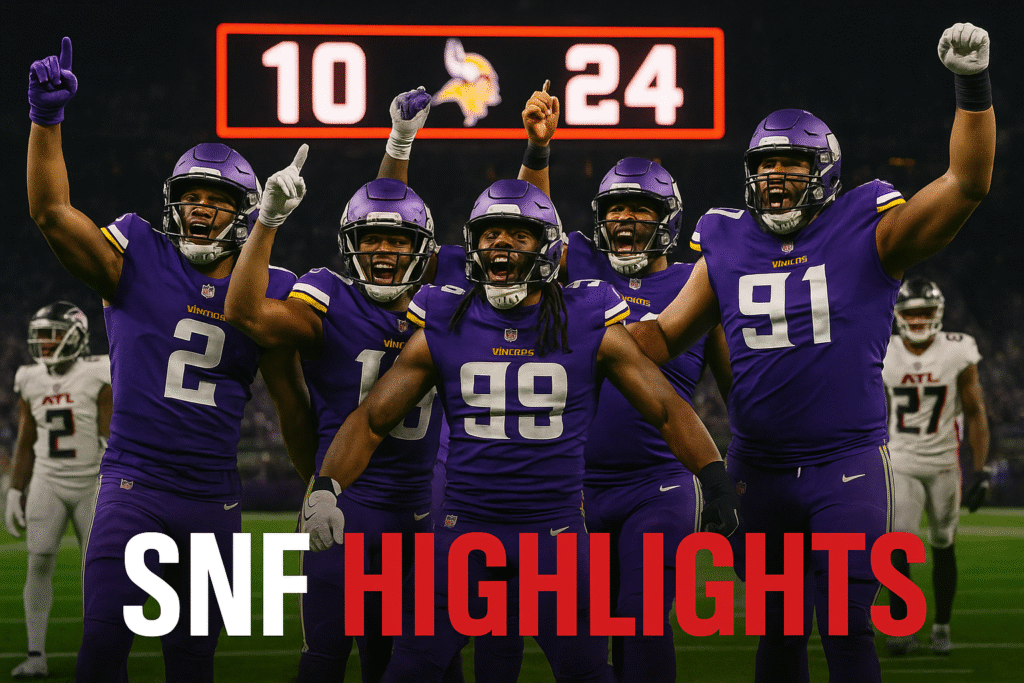 Vikings vs Falcons: Sunday Night Football Final Score, Highlights & Player Stats